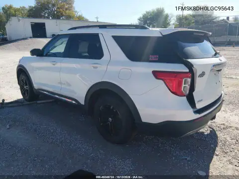 1FMSK8DH0LGC95643 — 2020 Ford Explorer, photo 4 from IAAI, Right rear