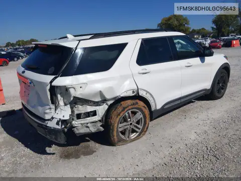 1FMSK8DH0LGC95643 — 2020 Ford Explorer, photo 5 from IAAI, Right rear