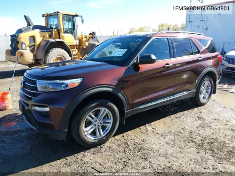 1FMSK8DH6LGB64801 — 2020 Ford Explorer, photo 3 from IAAI, Hail