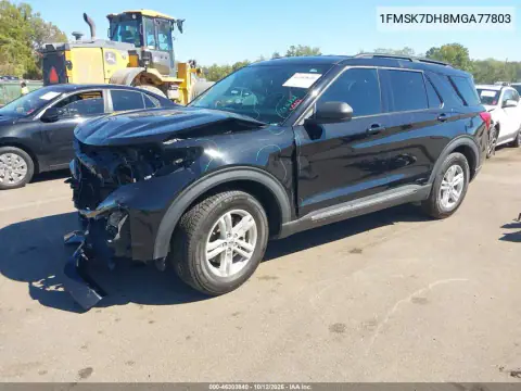 1FMSK7DH8MGA77803 — 2021 Ford Explorer, photo 2 from IAAI, Front end