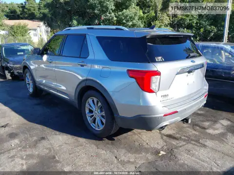 1FMSK7FH7MGB37096 — 2021 Ford Explorer, photo 4 from IAAI, Front end