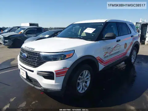 1FMSK8BH1MGC38517 — 2021 Ford Explorer, фото 3 с аукциона IAAI, Задняя часть
