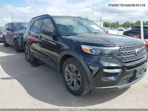 1FMSK7DH6MGB43104 — 2021 Ford Explorer, Задняя часть, фото до ремонта