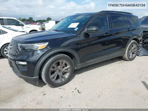 2021 Ford Explorer Xlt VIN 1FMSK7DH6MGB43104 фото 3