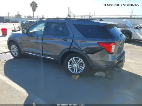 1FMSK7DHXMGC36322 — 2021 Ford Explorer, Задня частина зліва, фото до ремонту