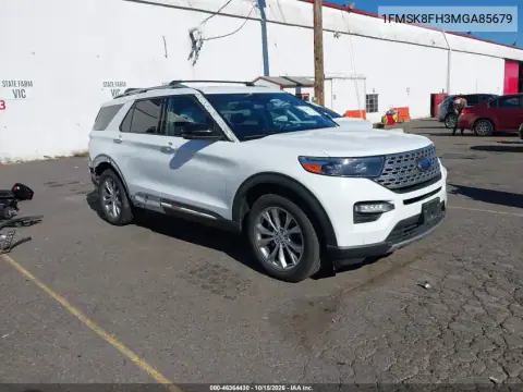 1FMSK8FH3MGA85679 — 2021 Ford Explorer, უკანა ნაწილი, ფოტოები შეკეთებამდე