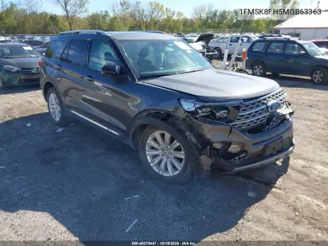 1FMSK8FH5MGB63363 — 2021 Ford Explorer, წინა ნაწილი, ფოტოები შეკეთებამდე