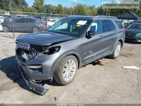 1FMSK8FH5MGB63363 — 2021 Ford Explorer, photo 3 from IAAI, Front end