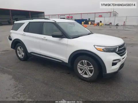 1FMSK7DH6NGA58314 — 2022 Ford Explorer, ЗАДНЯЯ ЧАСТЬ, фото до ремонта