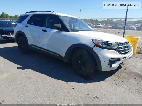 1FMSK7DH0NGA40231 — 2022 Ford Explorer, фото 2 с аукциона IAAI, Передняя часть