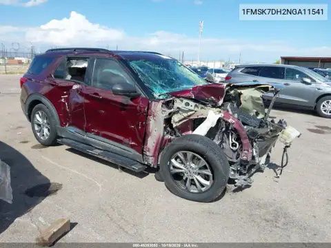 1FMSK7DH2NGA11541 — 2022 Ford Explorer, Front end, before-repair photos