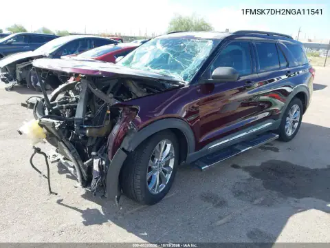 1FMSK7DH2NGA11541 — 2022 Ford Explorer, photo 2 from IAAI, Front end