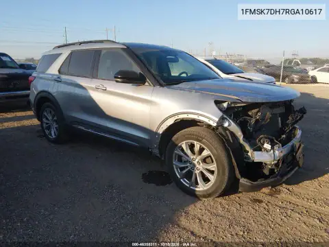 1FMSK7DH7RGA10617 — 2024 Ford Explorer, წინა ნაწილი, ფოტოები შეკეთებამდე