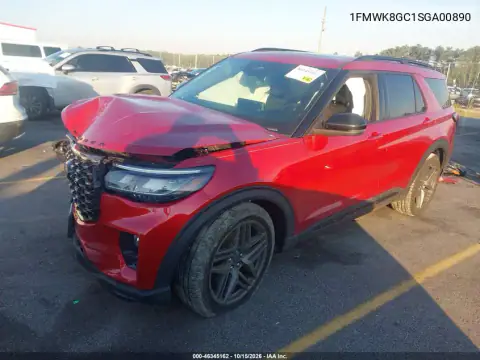 1FMWK8GC1SGA00890 — 2025 Ford Explorer, фото 3 з IAAI, Передня частина