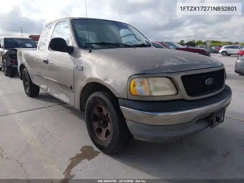 1FTZX17271NB52801 — 2001 Ford F-150, Задняя часть, фото до ремонта