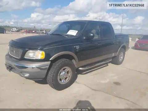 1FTRW07L61KC32968 — 2001 Ford F-150, photo 3 from IAAI, Front end