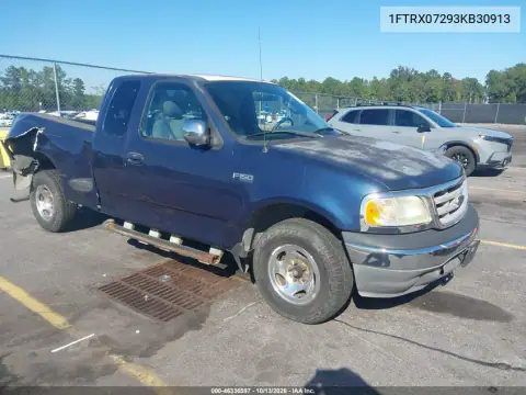 1FTRX07293KB30913 — 2003 Ford F-150, Задняя часть, фото до ремонта