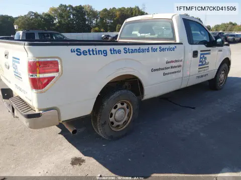 2012 Ford F-150 Xl VIN 1FTMF1CM7CKD41506 фото 4