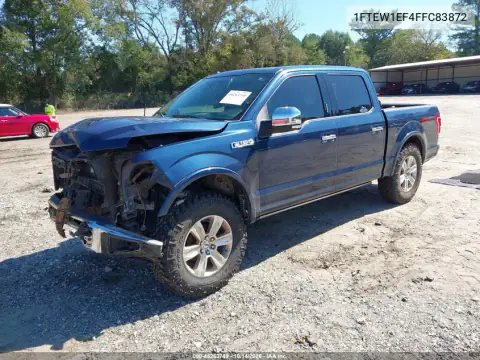 1FTEW1EF4FFC83872 — 2015 Ford F-150, photo 2 from IAAI, Front end