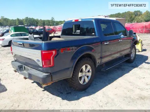 1FTEW1EF4FFC83872 — 2015 Ford F-150, photo 4 from IAAI, Front end