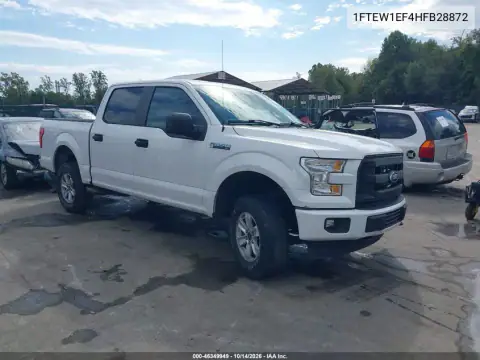 1FTEW1EF4HFB28872 — 2017 Ford F-150, წინა ნაწილი, ფოტოები შეკეთებამდე