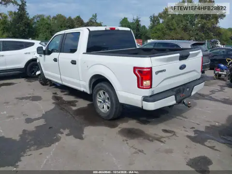1FTEW1EF4HFB28872 — 2017 Ford F-150, Przód, zdjęć przed naprawą