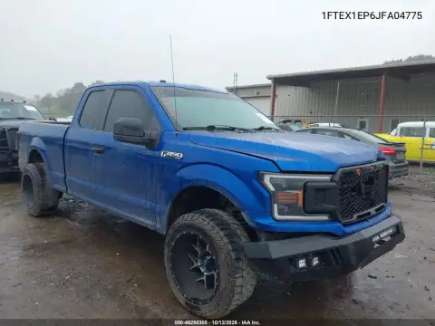 1FTEX1EP6JFA04775 — 2018 Ford F-150, Parte delantera, fotos antes de reparar