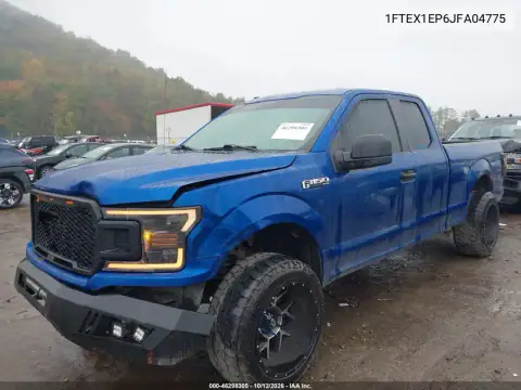 1FTEX1EP6JFA04775 — 2018 Ford F-150, photo 3 from IAAI, Front end