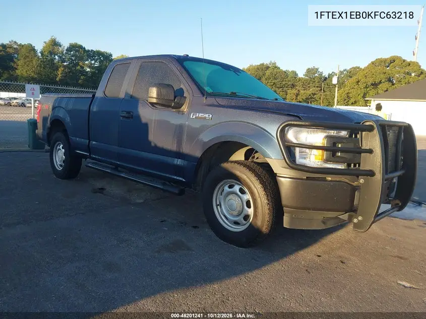 1FTEX1EB0KFC63218 — 2019 Ford F-150, фото 2 с аукциона IAAI 21.10.2026, Естественный износ