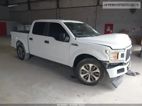 1FTEW1CPXKFD28075 — 2019 Ford F-150, წინა ნაწილი, ფოტოები შეკეთებამდე