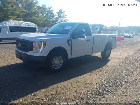 1FTMF1EP8MKE18523 — 2021 Ford F-150, photo 3 from IAAI 28.10.2026, Left side