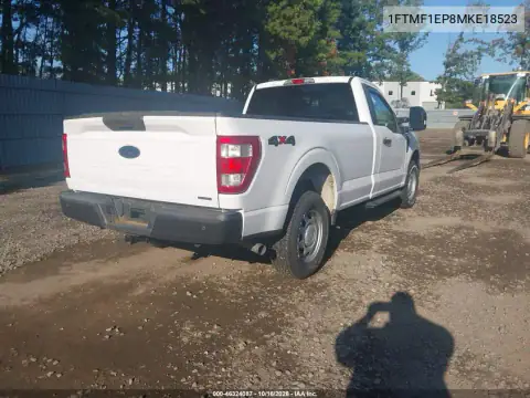 1FTMF1EP8MKE18523 — 2021 Ford F-150, photo 5 from IAAI 28.10.2026, Left side