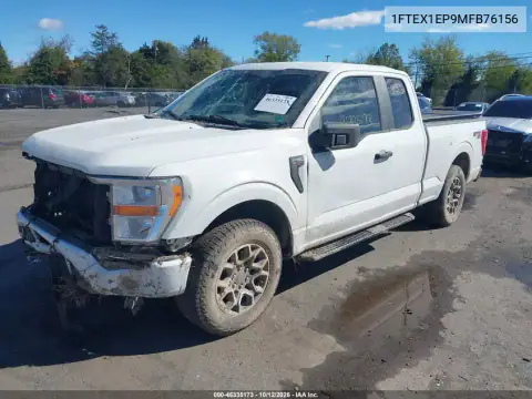 1FTEX1EP9MFB76156 — 2021 Ford F-150, ფოტო 3, IAAI, წინა ნაწილი