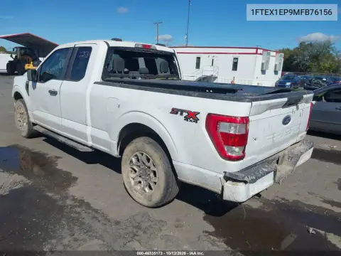 1FTEX1EP9MFB76156 — 2021 Ford F-150, ფოტო 4, IAAI, წინა ნაწილი