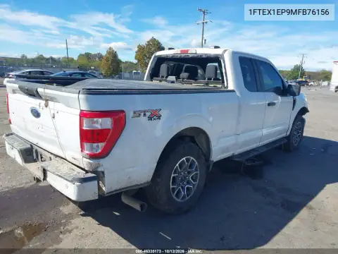 1FTEX1EP9MFB76156 — 2021 Ford F-150, ფოტო 5, IAAI, წინა ნაწილი