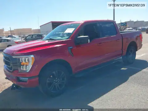 1FTEW1EP5MKD95139 — 2021 Ford F-150, photo 3 from IAAI, Front end