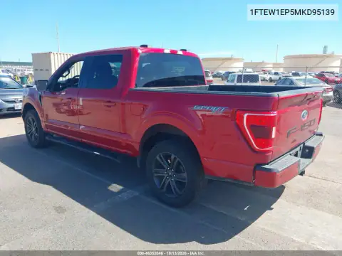 1FTEW1EP5MKD95139 — 2021 Ford F-150, photo 4 from IAAI, Front end