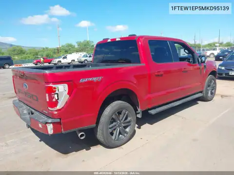 1FTEW1EP5MKD95139 — 2021 Ford F-150, photo 5 from IAAI, Front end