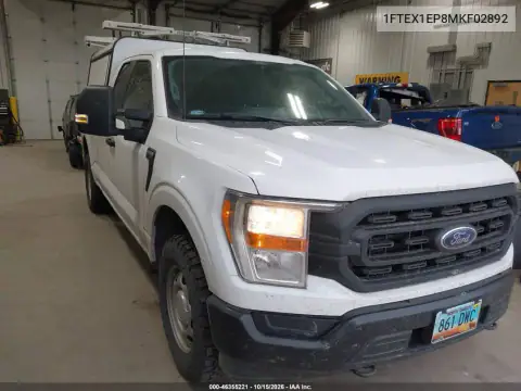 1FTEX1EP8MKF02892 — 2021 Ford F-150, электрика, фото до ремонта