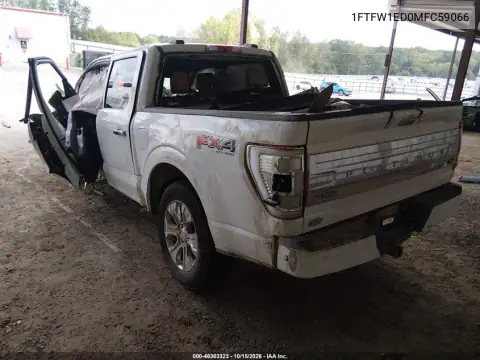 1FTFW1ED0MFC59066 — 2021 Ford F-150, фото 3 с аукциона IAAI, передняя часть слева
