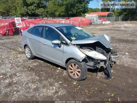 3FADP4BJXCM218240 — 2012 Ford Fiesta, Передняя часть, фото до ремонта