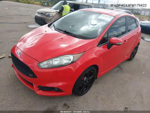 3FADP4GX4FM179422 — 2015 Ford Fiesta, фото 3 с аукциона IAAI, Передняя часть справа