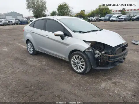 3FADP4CJ7JM113876 — 2018 Ford Fiesta, ПЕРЕДНЯЯ ЧАСТЬ, фото до ремонта
