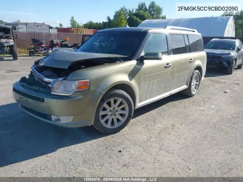 2012 Ford Flex Sel VIN 2FMGK5CC9CBD02090 фото 3