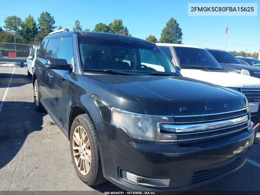 2FMGK5C80FBA15625 — 2015 Ford FLEX, фото 2 с аукциона IAAI 19.10.2026, Естественный износ