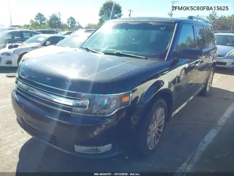 2FMGK5C80FBA15625 — 2015 Ford FLEX, фото 3 с аукциона IAAI 19.10.2026, Естественный износ