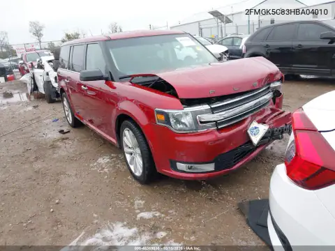 2FMGK5C83HBA04010 — 2017 Ford FLEX, Parte delantera, fotos antes de reparar