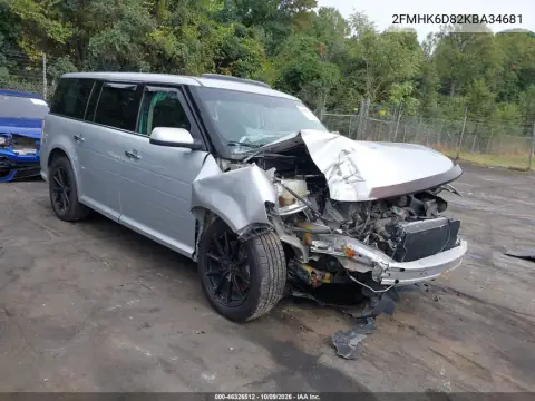 2FMHK6D82KBA34681 — 2019 Ford FLEX, Передняя часть, фото до ремонта