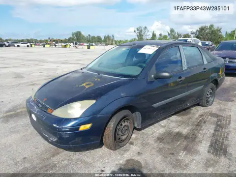 2003 Ford Focus Lx VIN 1FAFP33P43W285101 фото 2