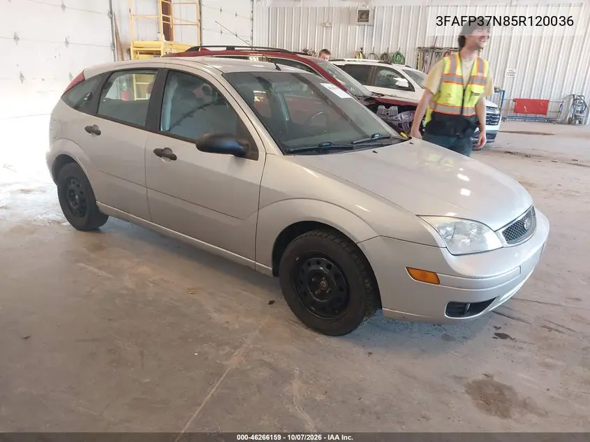 2005 Ford Focus Zx5 VIN 3FAFP37N85R120036 фото 2